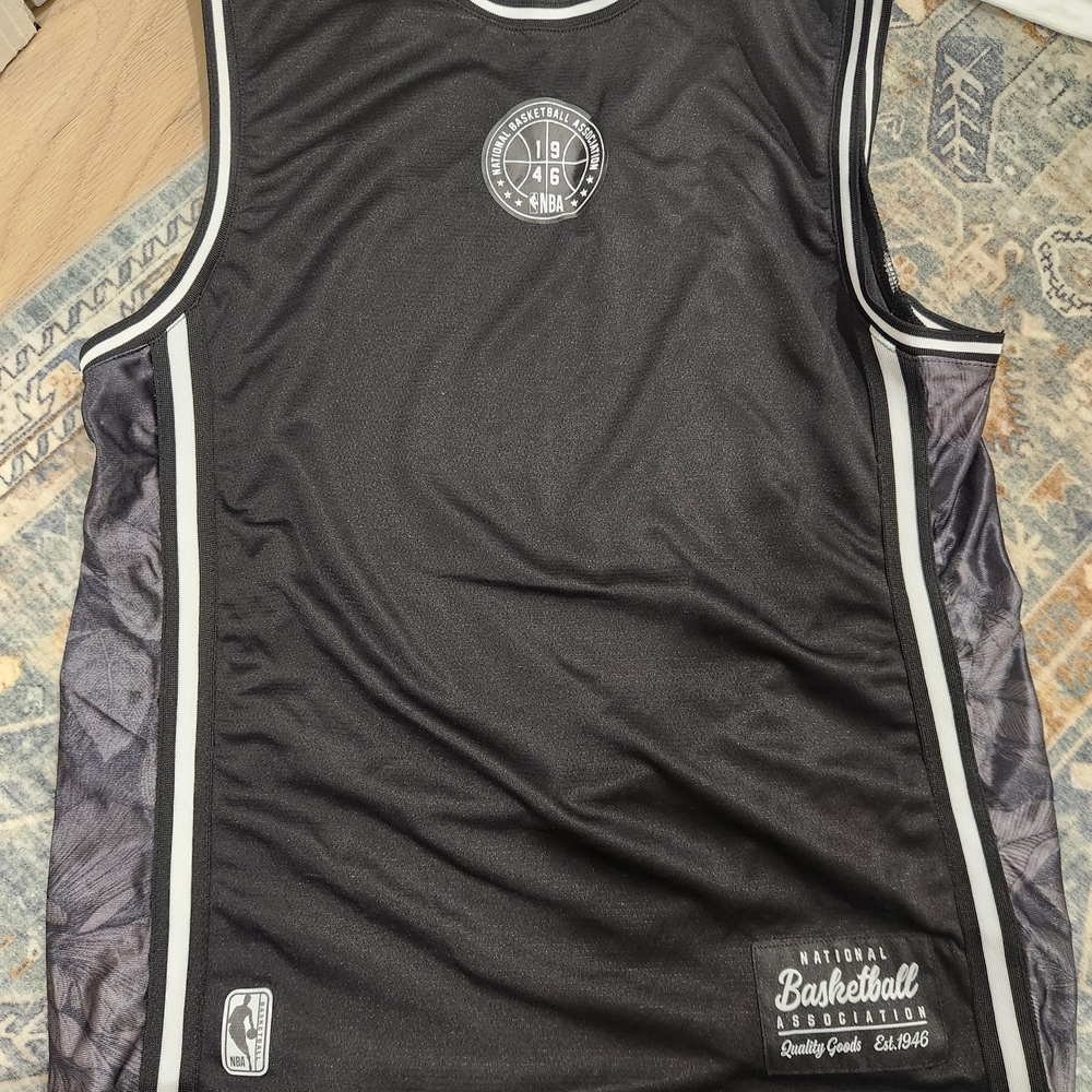 NBA Black and White Basketball Jersey